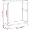 Stovas malkoms, balta, 60x28x65 cm, šaltai valcuotas plienas