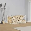 Stovas malkoms, balta, 70x43x34,5 cm, šaltai valcuotas plienas