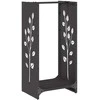 Stovas malkoms, juodos, 40x30x80 cm, šaltai valcuotas plienas