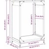Stovas malkoms, juodos, 44x28x65 cm, šaltai valcuotas plienas