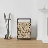 Stovas malkoms, juodos, 44x28x65 cm, šaltai valcuotas plienas