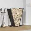 Stovas malkoms, juodos, 69,5x35x81 cm, šaltai valcuotas plienas