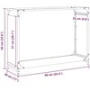 Stovas malkoms, juodos, 90x28x65 cm, šaltai valcuotas plienas