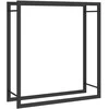 Stovas malkoms, matinės juodos spalvos, 80x28x86cm, plienas