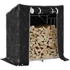 Stovas malkoms su apdangalu nuo lietaus, 101x61x110,5cm
