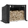 Stovas malkoms su apdangalu nuo lietaus, 151x80,5x110,5cm