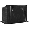 Stovas malkoms su apdangalu nuo lietaus, 151x80,5x110,5cm