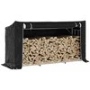 Stovas malkoms su apdangalu nuo lietaus, 200,5x60,5x110,5cm