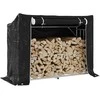 Stovas malkoms su apdangalu nuo lietaus, 151x60,5x110,5cm