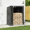 Stovas malkoms su apdangalu nuo lietaus, 150x100x200cm