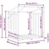 Stovas malkoms su apdangalu nuo lietaus, 100,5x80,5x110,5cm