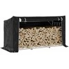 Stovas malkoms su apdangalu nuo lietaus, 200,5x80,5x110,5cm
