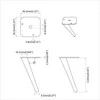 Stovinčios kojos 12 pcs Juoda 56 x 56 x 100 mm Geležis