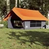 Stovyklavimo palapinė, pilka/oranžinė, penkiavietė