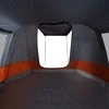 Stovyklavimo palapinė, pilka ir oranžinė, keturvietė, tunelinė