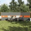 Stovyklavimo uždanga nuo vėjo, pilka ir oranžinė, 490x123 cm
