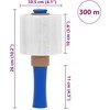 Stretch Films 10 vnt Permatomos 23 µm 10 cm x 300 m