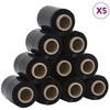 Stretch Films 50 vnt Juoda 23 µm 10 cm x 150 m