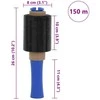 Stretch Films 50 vnt Juoda 23 µm 10 cm x 150 m