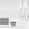 Tvorelės stulpas 26 pcs Pilka 3,2 x 3,2 x 215 cm