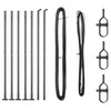 Tvorelės stulpas 7 pcs Pilka Plienas