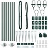 Tvorelės stulpas 7 pcs Žalia Plienas