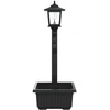 Stulpelis su Gėlynu Juoda 29 x 28 x 74 cm ABS ir PP