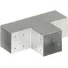 Stulpo sujungimas, 101x101mm, galvanizuotas metalas, T formos