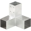 Stulpo sujungimas, 71x71mm, galvanizuotas metalas, Y formos