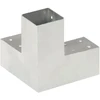 Stulpo sujungimas, 71x71mm, galvanizuotas metalas, Y formos