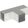 Stulpo sujungimas, 81x81mm, galvanizuotas metalas, T formos