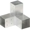 Stulpo sujungimas, 81x81mm, galvanizuotas metalas, Y formos