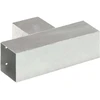 Stulpo sujungimas, 91x91mm, galvanizuotas metalas, T formos