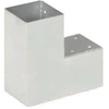 Stulpo sujungimas, 91x91mm, galvanizuotas metalas, L formos