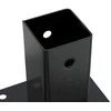 Stulpų pagrindai kvadratiniai, 12vnt., antracito sp., 61x61mm