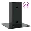 Stulpų pagrindai kvadratiniai, 12vnt., antracito sp., 71x71mm