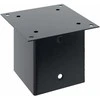 Stulpų pagrindai kvadratiniai, 4vnt., antracito sp., 141x141mm
