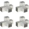 Stulpų sujungimai, 4vnt., 91x91mm, metalas, X formos