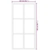 Stumdomos durys, juodos, 102x205cm, ESG stiklas ir aliuminis