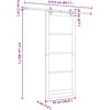 Slankios durys Balta 93 x 232 cm