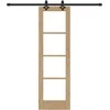 Slankios durys ORKDAL Natūrali ir juoda 61 x 198,5 cm