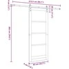 Slankios durys ORKDAL Balta 83 x 202 cm