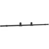 Stumdomos durys su furnitūra, juodos, 102,5x205 cm, ESG stiklas