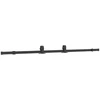 Stumdomos durys su furnitūra, juodos, 102,5x205 cm, ESG stiklas