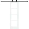 Slankios durys ORKDAL 61 x 198,5 cm Balta ir juoda