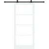 Slankios durys ORKDAL Balta ir juoda 93 x 211 cm