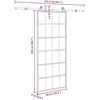 Stumdomos durys su įrangos rinkiniu, 90x205cm, ESG ir aliuminis