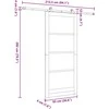 Slankios durys ORKDAL Natūrali 93 x 211 cm