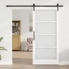 Slankios durys ORKDAL Balta ir juoda 93 x 202 cm