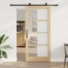 Slankios durys ORKDAL Natūrali ir juoda 93 x 211 cm
